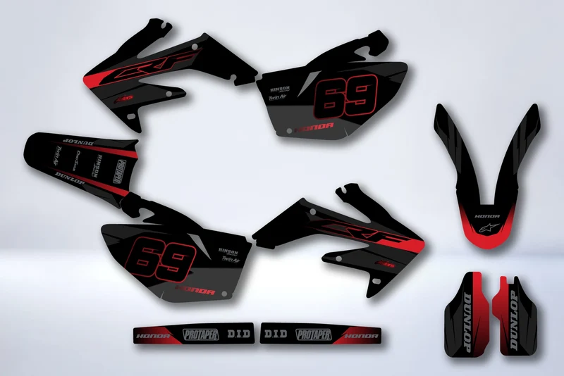 Kit Déco HONDA CRF 250 2004-2009 - GLATAN
