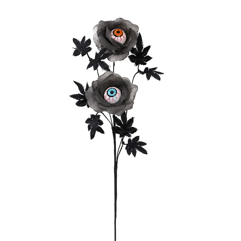 Künstlicher Augapfel-Blumenstecker, 50 cm Gothic Dekozweig, Halloween Horror Deko, für Vasen & Gestecke, Floristik, Dark Academia