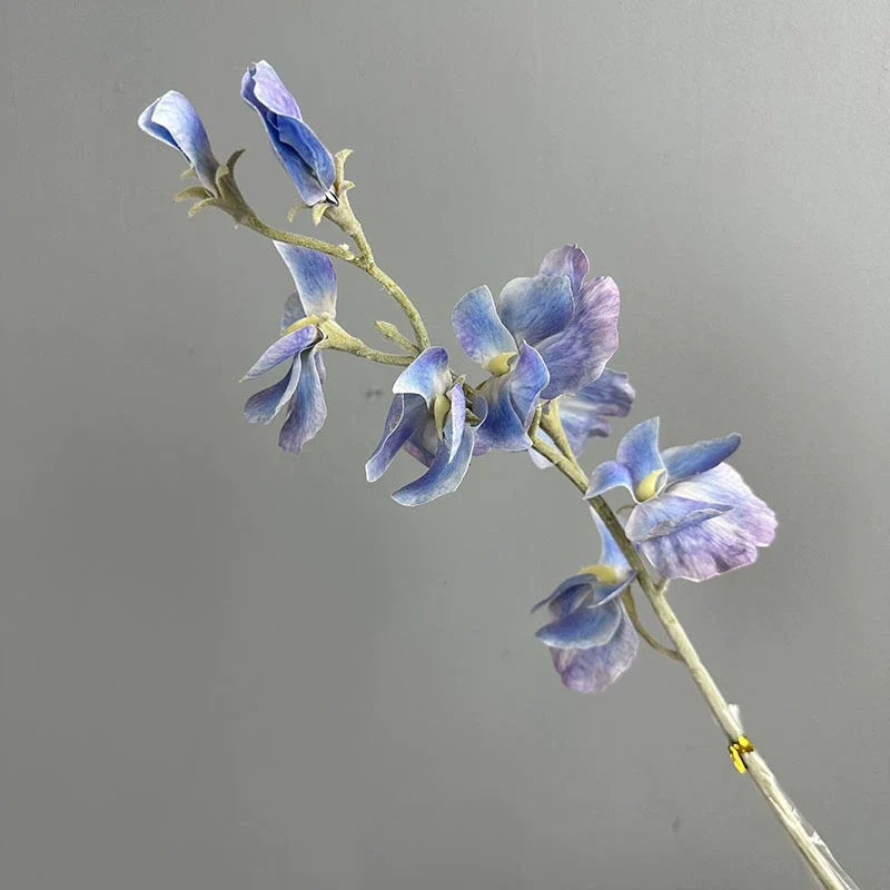 Künstliche Pea Flower 63 cm, realistische Berührung, 7 Farben, perfekt für Hochzeiten, Innendekoration, Cafés, Einzelhandel