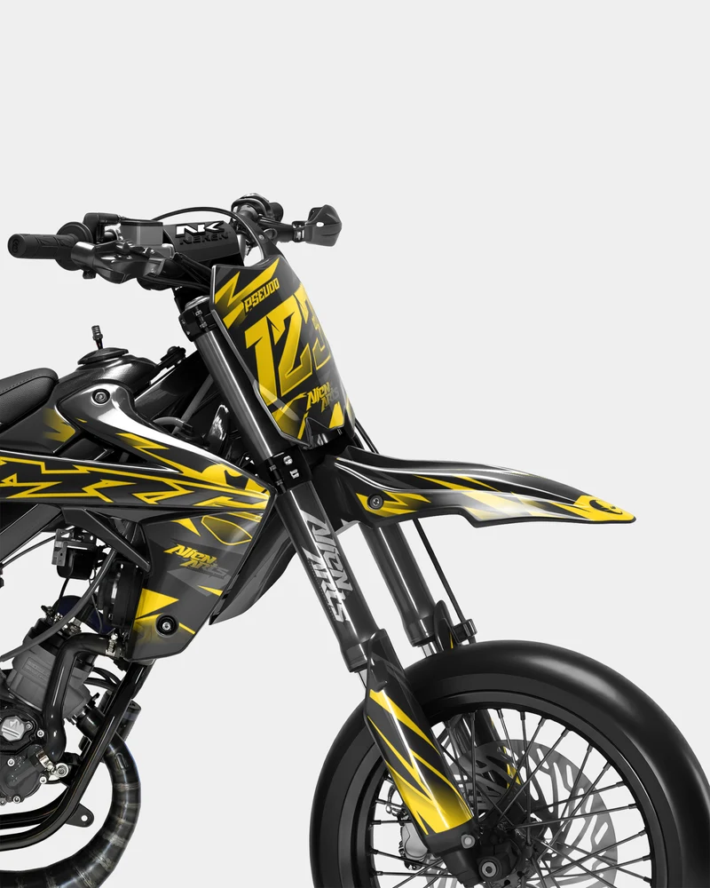 SABLE - Kit deco RIEJU 50cc - Jaune Foncé