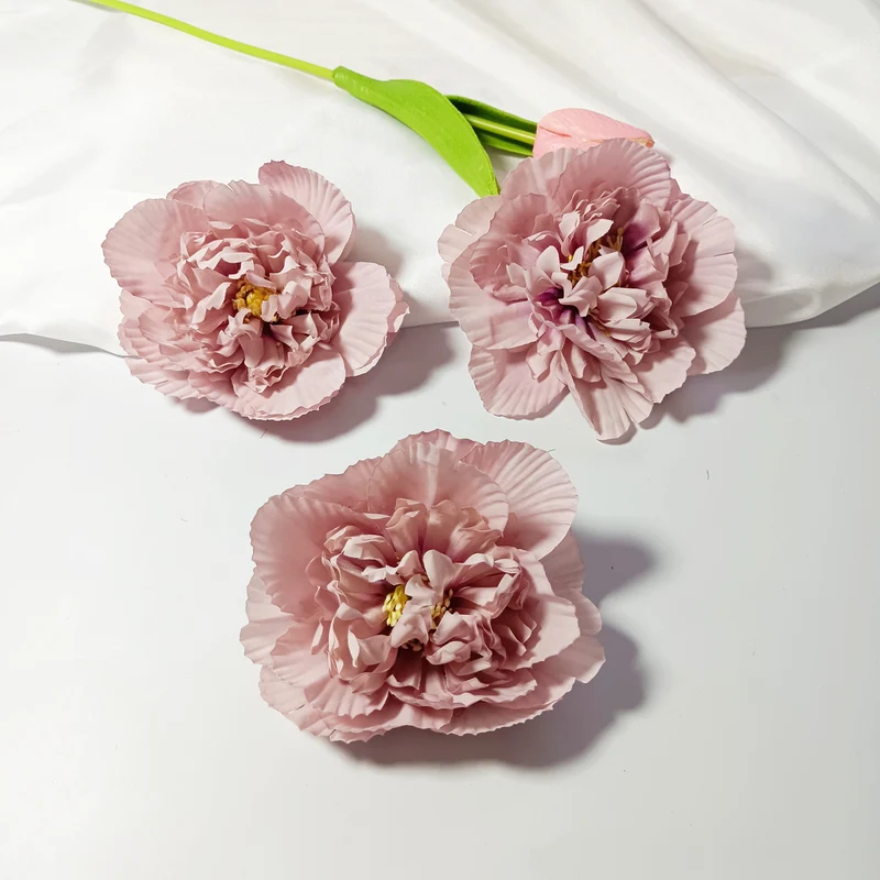 10x Pfingstrosenköpfe künstlich, Ø 10 cm, hochwertige Seidenblumen für DIY-Projekte, Gestecke, Hochzeitsdeko, Mengenrabatt für Floristen