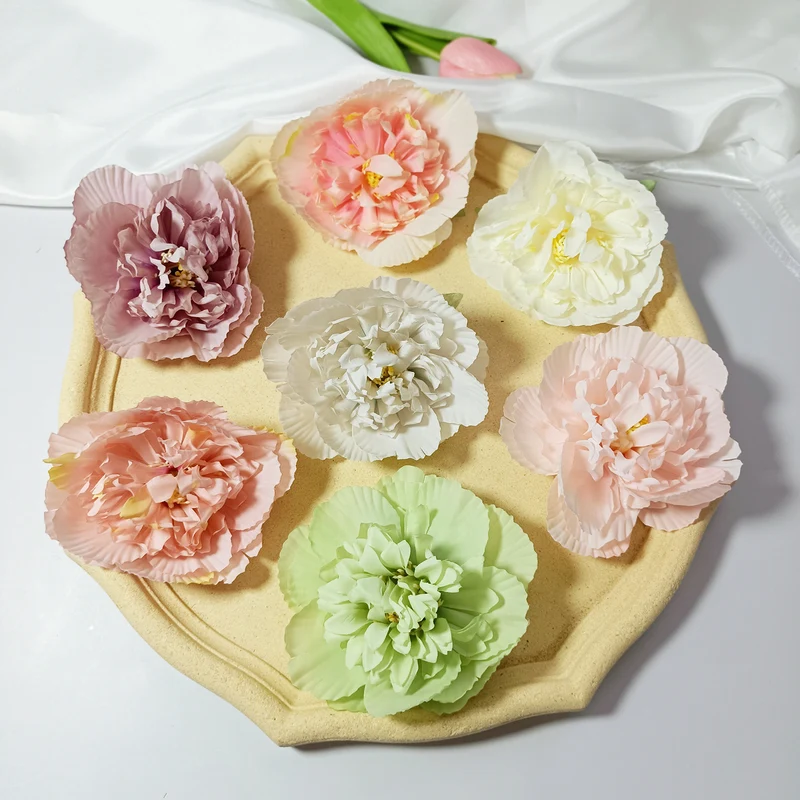 10x Pfingstrosenköpfe künstlich, Ø 10 cm, hochwertige Seidenblumen für DIY-Projekte, Gestecke, Hochzeitsdeko, Mengenrabatt für Floristen