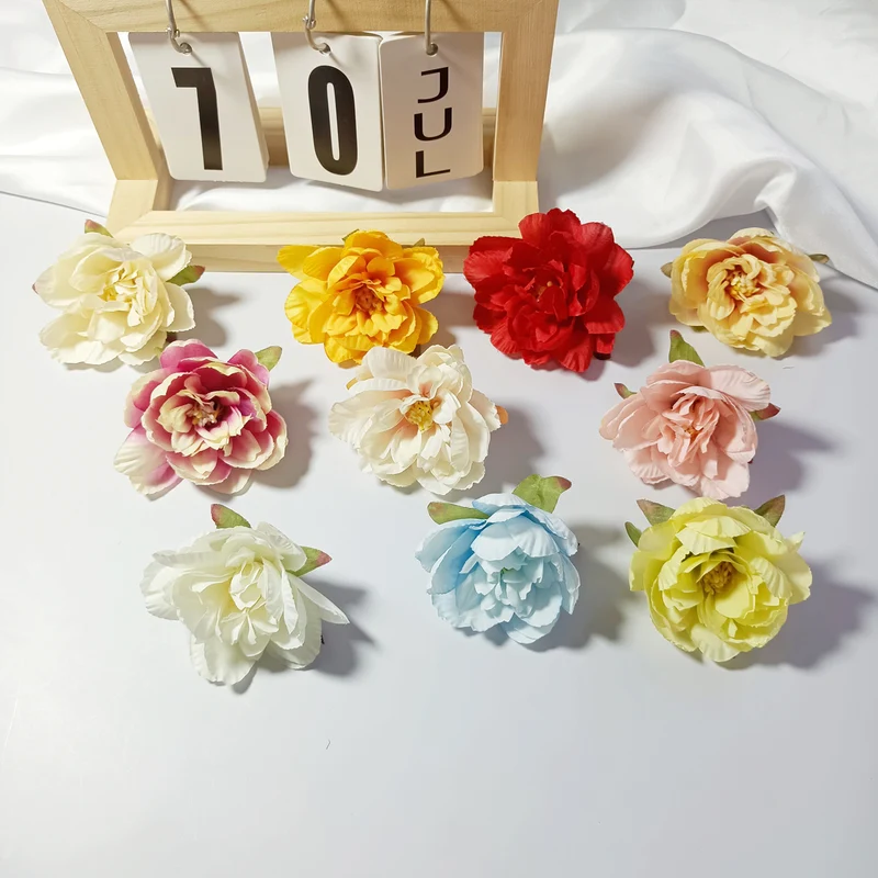 Realistische Kunstblumen Schlaflilien, 7 cm, 10 Stück, für Hochzeiten, DIY-Bastelprojekte, Wohnkultur, Floristenbedarf