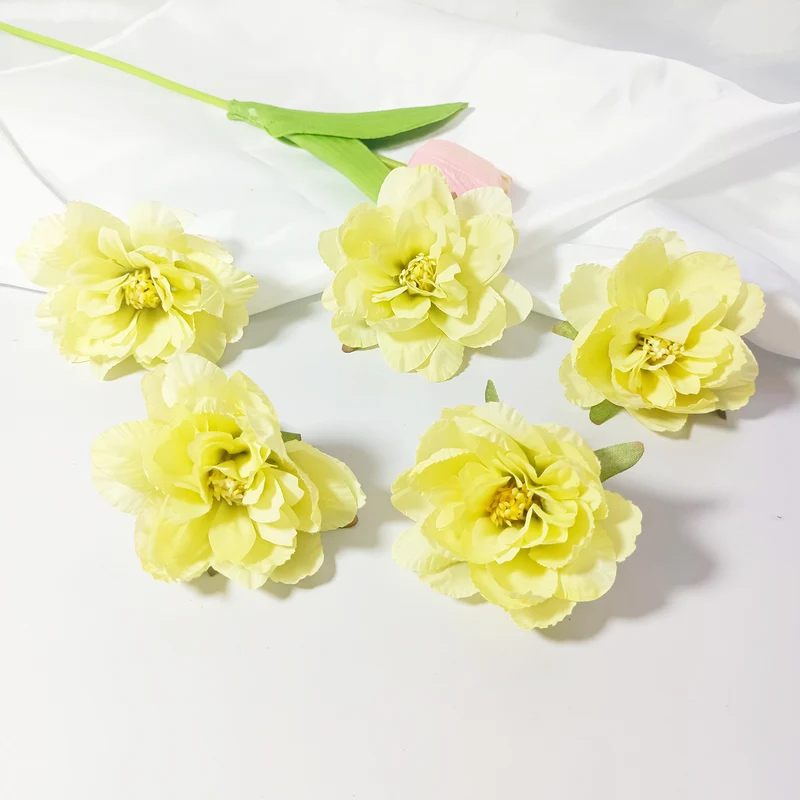 Realistische Kunstblumen Schlaflilien, 7 cm, 10 Stück, für Hochzeiten, DIY-Bastelprojekte, Wohnkultur, Floristenbedarf