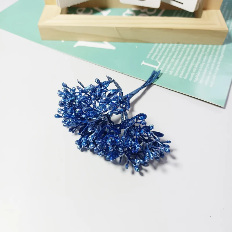 Künstlicher Beerenstrauß 10 cm, Täuschend Echte Mini-Beeren-Zweige für DIY Bastelprojekte, Hochzeit, Gestecke & Haarschmuck