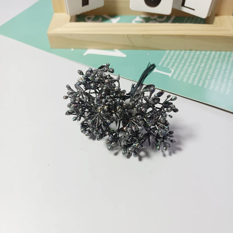 Künstlicher Beerenstrauß 10 cm, Täuschend Echte Mini-Beeren-Zweige für DIY Bastelprojekte, Hochzeit, Gestecke & Haarschmuck