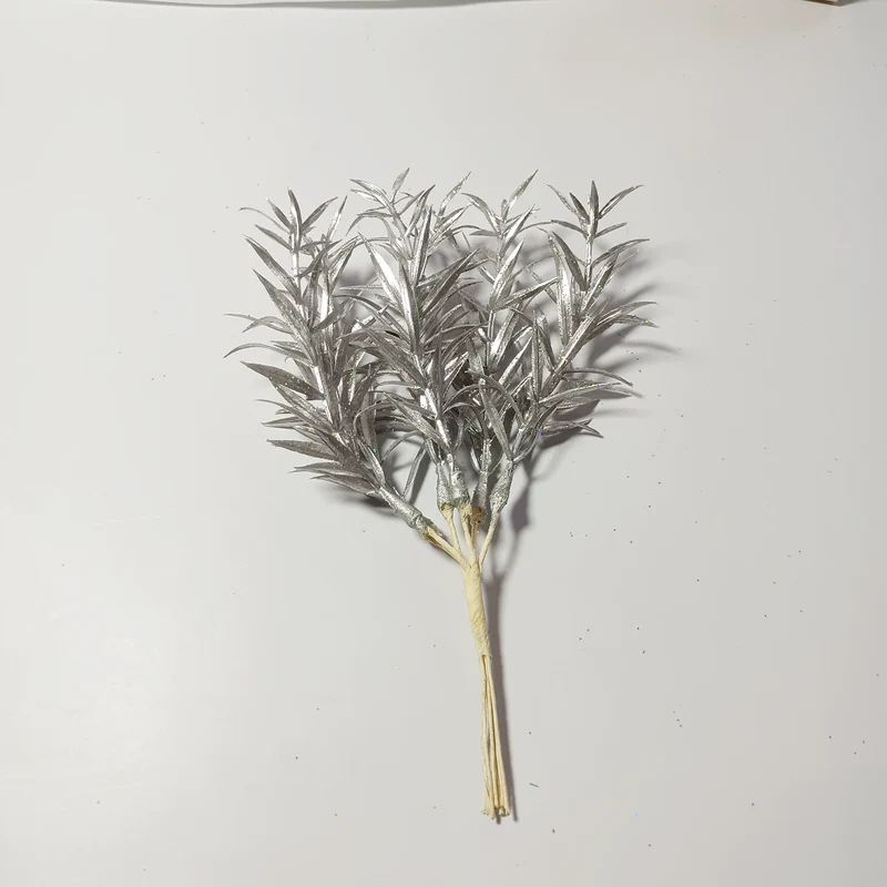 Sternengras Kunstzweig 20 cm, Täuschend echter Deko-Zweig für Gestecke & Vasen, Ideal für DIY, Hochzeit & Tischdeko, Kleine Kunstpflanze