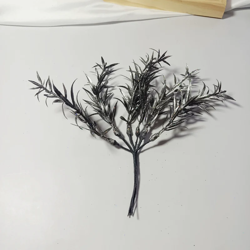 Sternengras Kunstzweig 20 cm, Täuschend echter Deko-Zweig für Gestecke & Vasen, Ideal für DIY, Hochzeit & Tischdeko, Kleine Kunstpflanze
