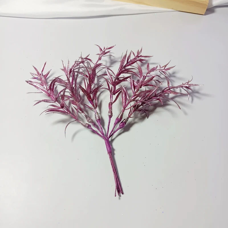 Sternengras Kunstzweig 20 cm, Täuschend echter Deko-Zweig für Gestecke & Vasen, Ideal für DIY, Hochzeit & Tischdeko, Kleine Kunstpflanze
