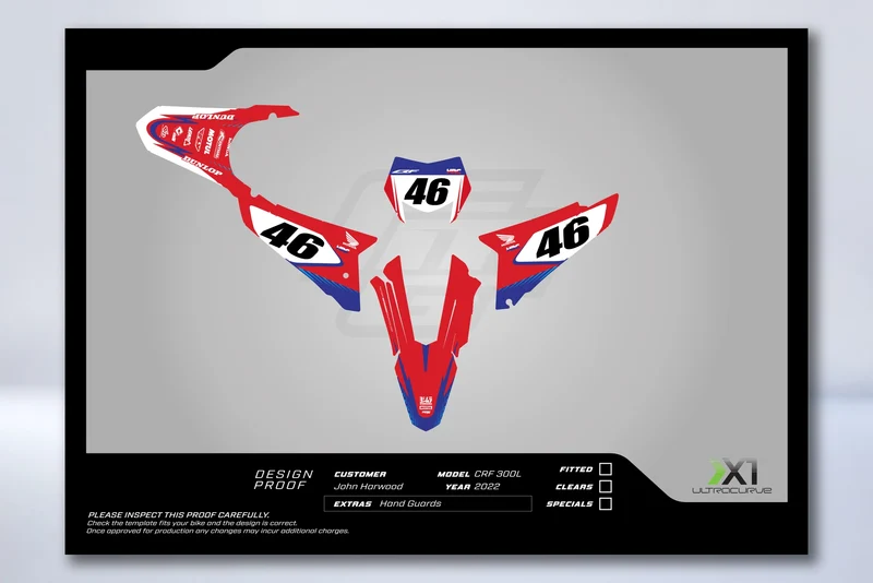 Kit Déco HONDA CRF 250 L / 300 L 2021-2026 - LUMZIX