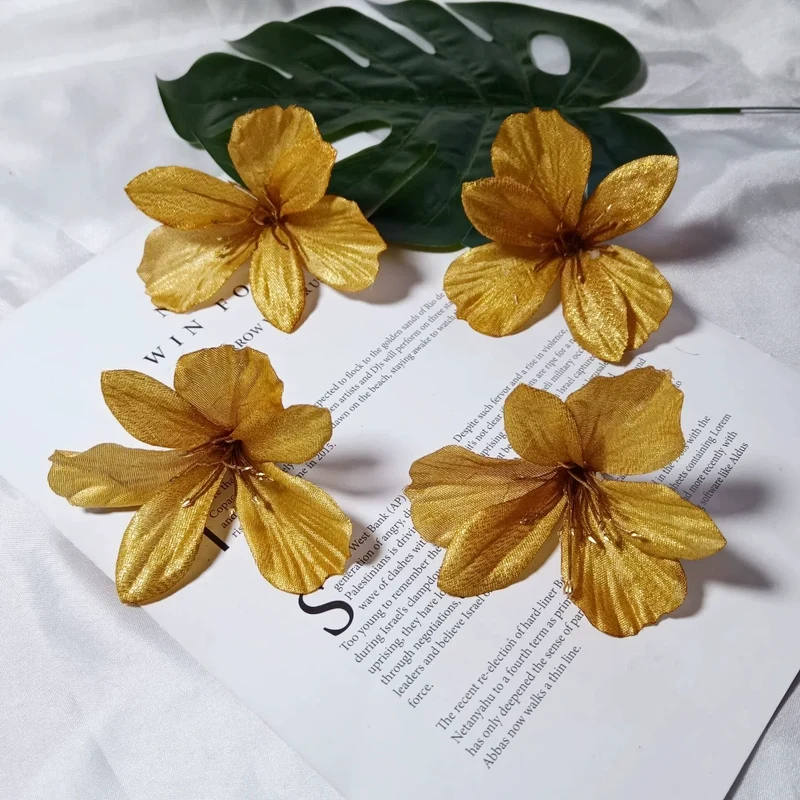 Lilienköpfe 8 cm, Hochwertige Kunstblumen zum Basteln, Naturgetreue Seidenblumen für DIY Hochzeit, Gestecke & Dekoration