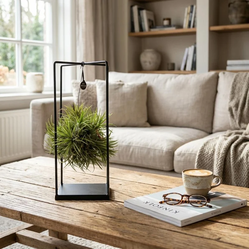 Tillandsia Luftpflanze im Dekor - Ø 14 cm - Höhe: 37 cm