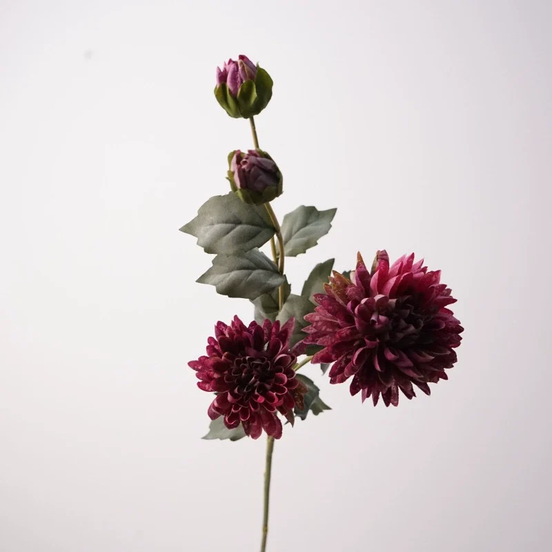 Künstliche Blumen 4 Kopf Kornblume, 74cm Hoch, Realistisches Design, Champagner, Rot, Rosa, Braun, Lila, Ideal für Hochzeiten, Innendekoration, Einzelhandelsgeschäfte