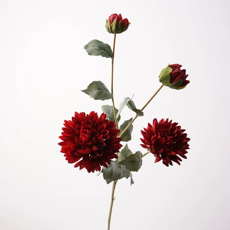 Künstliche Blumen 4 Kopf Kornblume, 74cm Hoch, Realistisches Design, Champagner, Rot, Rosa, Braun, Lila, Ideal für Hochzeiten, Innendekoration, Einzelhandelsgeschäfte