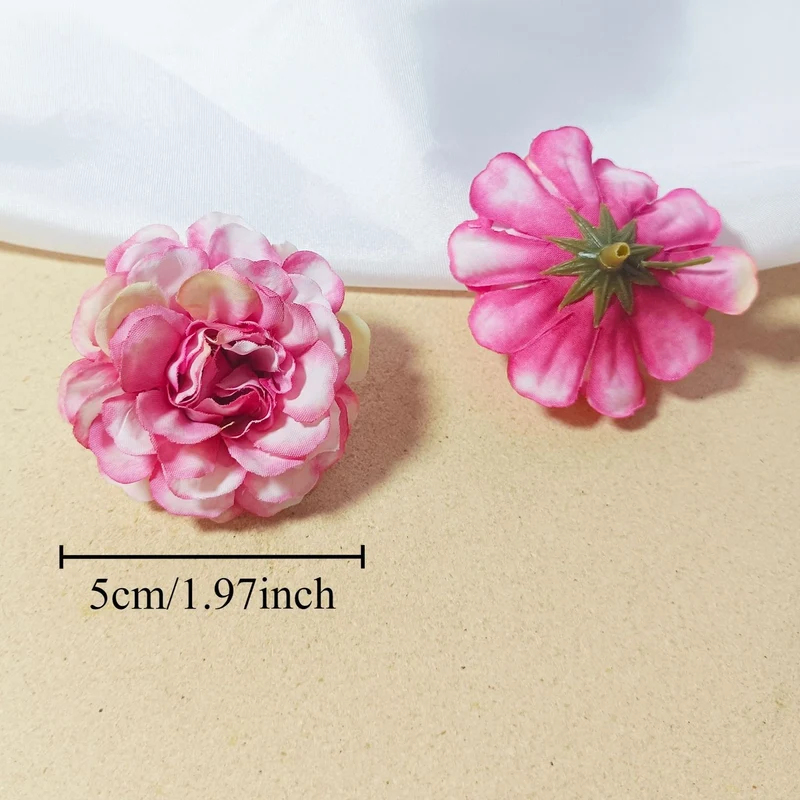 Künstliche Hortensienköpfe 10er Set, 5cm Blüten, Realistische Kunstblumen für DIY Bastelprojekte, Hochzeit, Gestecke, Anstecker, Deko