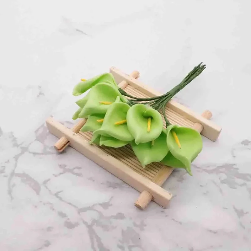 Künstliche Calla-Lilie 11 cm, realistisch, ideal für Hochzeiten, DIY-Geschenkverpackungen, Dekoration für Floristen, Eventplaner