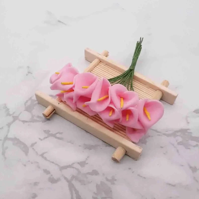 Künstliche Calla-Lilie 11 cm, realistisch, ideal für Hochzeiten, DIY-Geschenkverpackungen, Dekoration für Floristen, Eventplaner