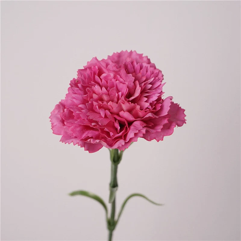 Real Touch Nelken 50 cm, Täuschend Echte Kunstblume mit Stiel, Premium Seidenblume für Hochzeit, Floristik & Vasen-Deko, langlebig