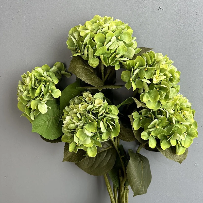Handgefertigte Hydrangea Kunstblume, 62 cm, 6 Farben – ideal für Hochzeiten, Innendekoration & saisonale Feste