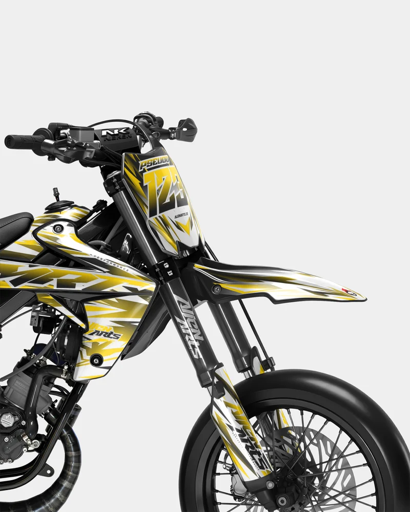 FIKA - Kit deco RIEJU 50cc - Jaune Foncé