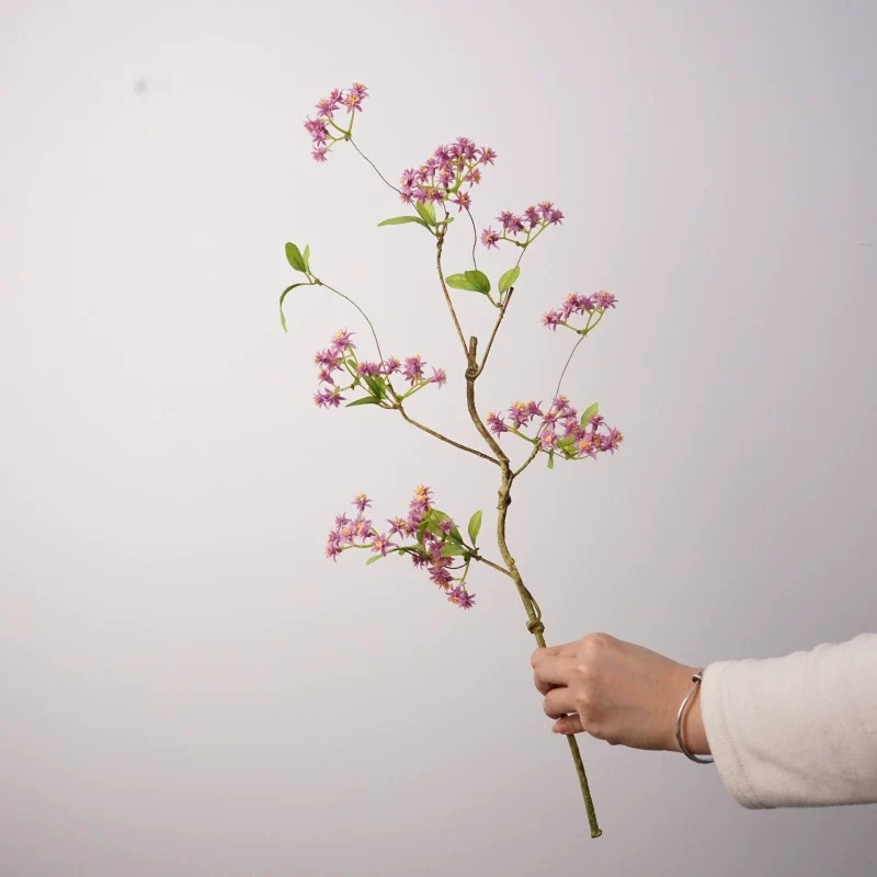 Künstliche Wildblume, 59 cm, realistische Optik, herbstliche Farben, perfekt für Hochzeiten, Cafés, Einzelhandel, Wohnzimmerdekoration