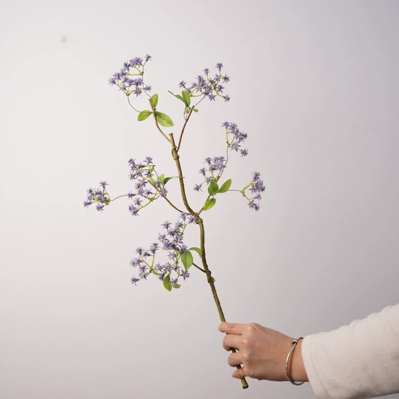 Künstliche Wildblume, 59 cm, realistische Optik, herbstliche Farben, perfekt für Hochzeiten, Cafés, Einzelhandel, Wohnzimmerdekoration
