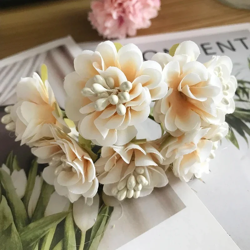 DIY Kunstblumen Köpfe, 11x8 cm, Hortensien & Wildblumen, täuschend echt für Gestecke, Hochzeit & Basteln, Mengenrabatt für Floristen