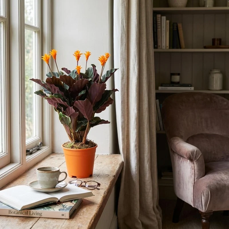 Calathea Crocata - Ø 14 cm - Höhe: 40 - 45cm