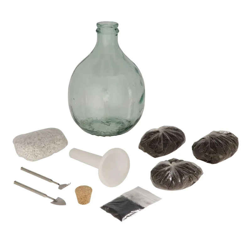 DIY-Pflanzenterrarium-Set (5 l) – Erschaffe dein eigenes geschlossenes Ökosystem – In Geschenkbox