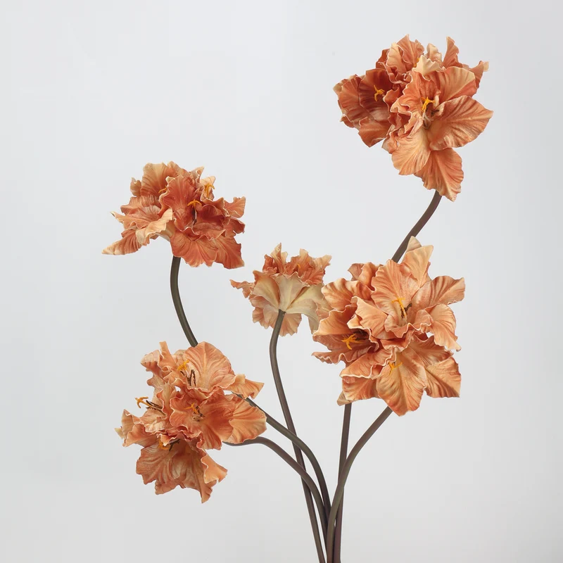 Künstliche Gladiole, 70 cm, realistisch, 7 Farben – ideal für Hochzeiten, Innendekoration & Blumenarrangements