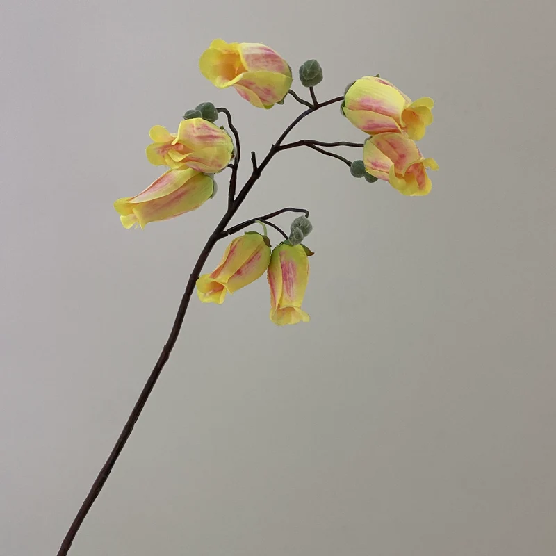 Künstliche Blumen, 70 cm, realistisch, in Weiß, Lila, Fuchsia, Gelb, Rosa – ideal für Hochzeiten, Innenraumdekoration & Cafés