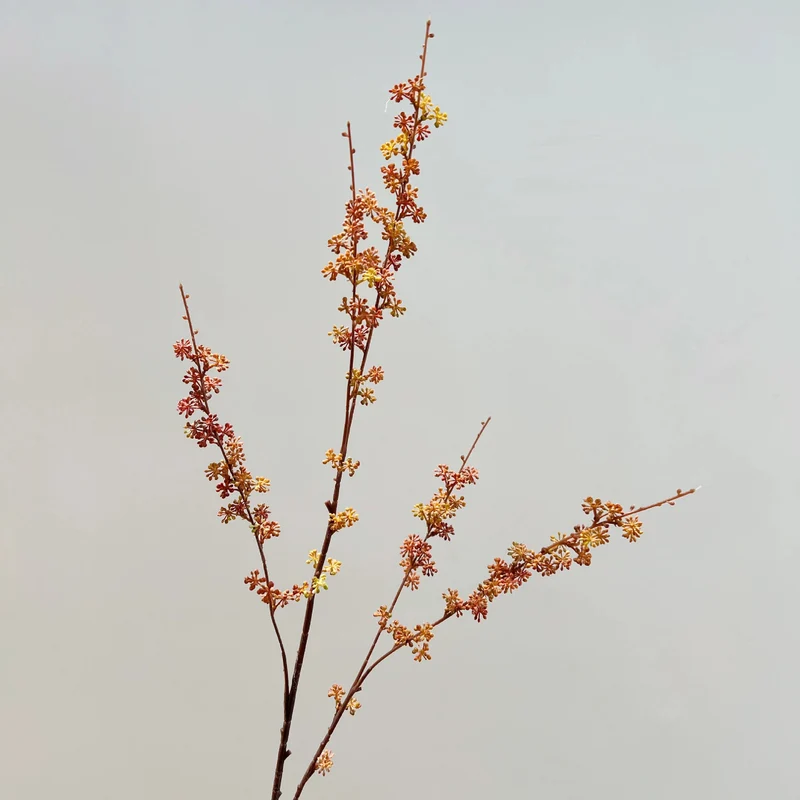 Künstliche Herbstfarben Hirseblüte, 90cm, realistisch, in Weiß, Rot und Grün, ideal für Hochzeiten, Wohnzimmer und saisonale Dekoration