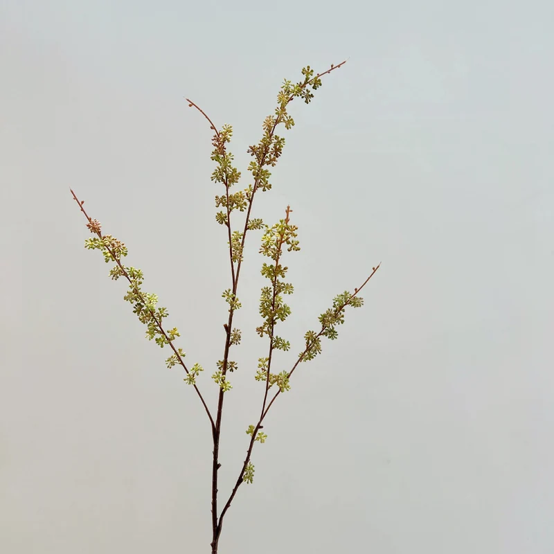 Künstliche Herbstfarben Hirseblüte, 90cm, realistisch, in Weiß, Rot und Grün, ideal für Hochzeiten, Wohnzimmer und saisonale Dekoration