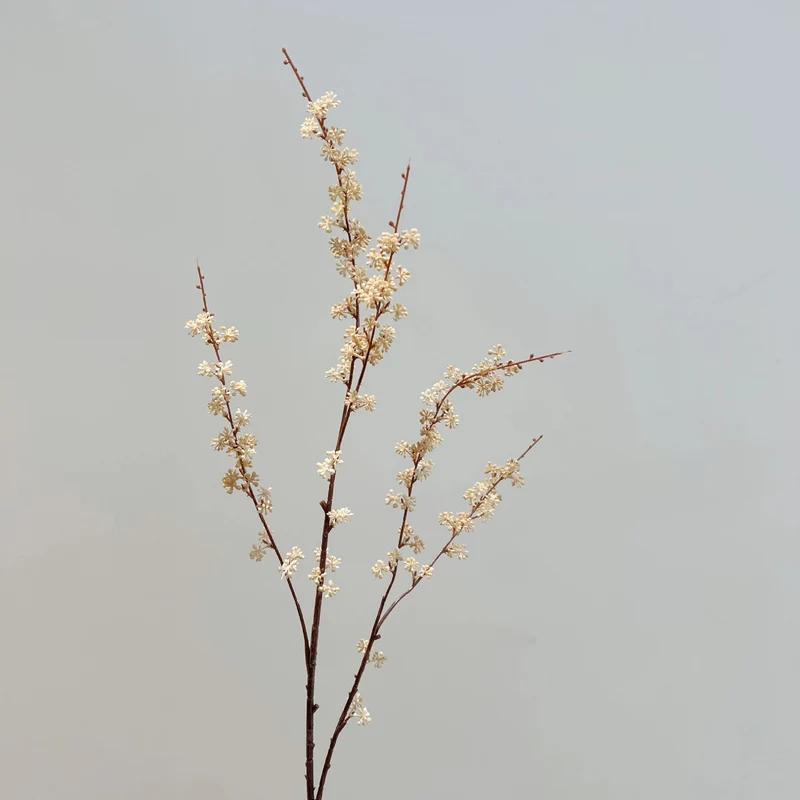 Künstliche Herbstfarben Hirseblüte, 90cm, realistisch, in Weiß, Rot und Grün, ideal für Hochzeiten, Wohnzimmer und saisonale Dekoration