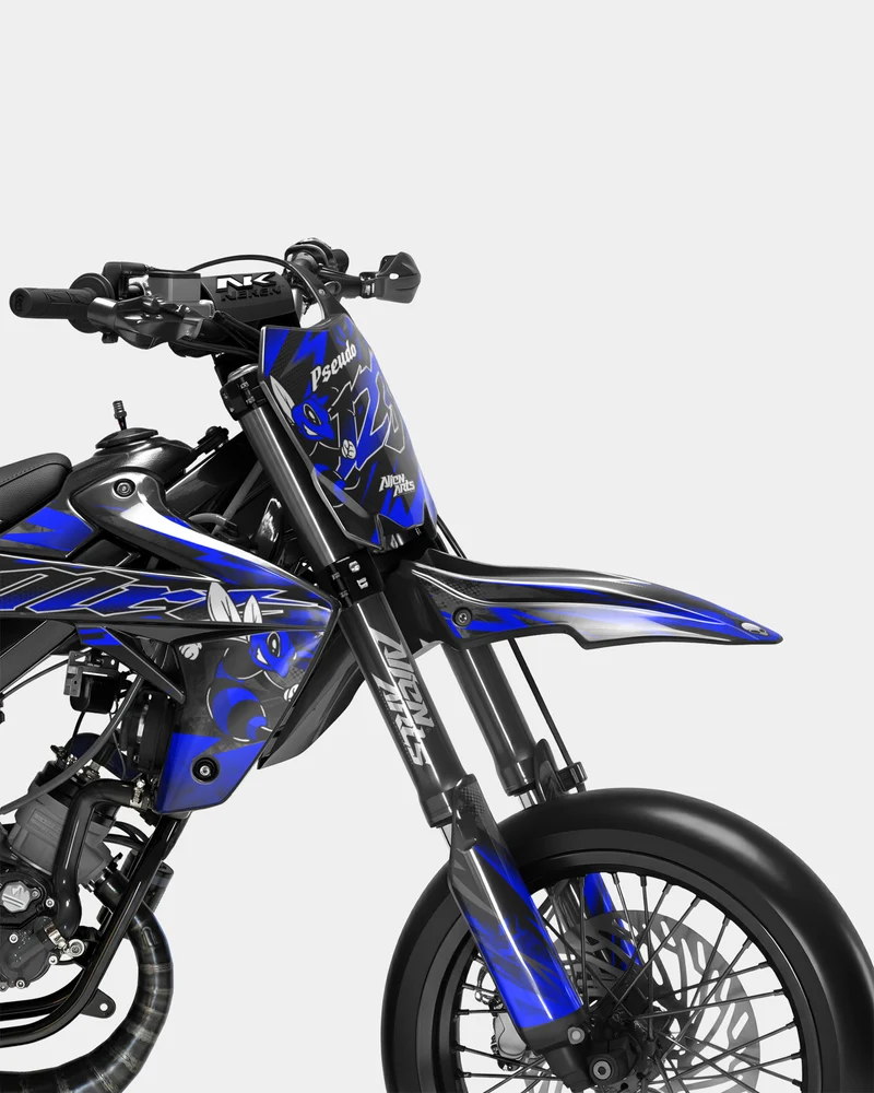 LISSE - Kit deco RIEJU 50cc - Bleu Foncé