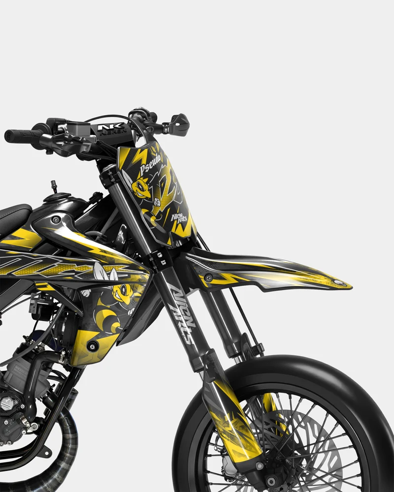LISSE - Kit deco RIEJU 50cc - Jaune Foncé
