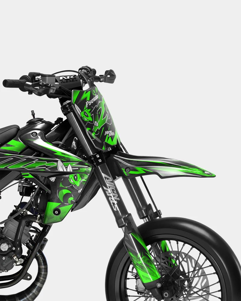 LISSE - Kit deco RIEJU 50cc - Vert