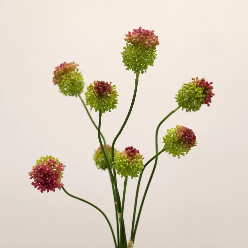 Allium Kunstblume 2er Set, 70cm Zierlauch Stiel, Naturgetreue Pusteblume, Hochwertige Kunstpflanze für Vase, Hochzeit, Floristik & Deko
