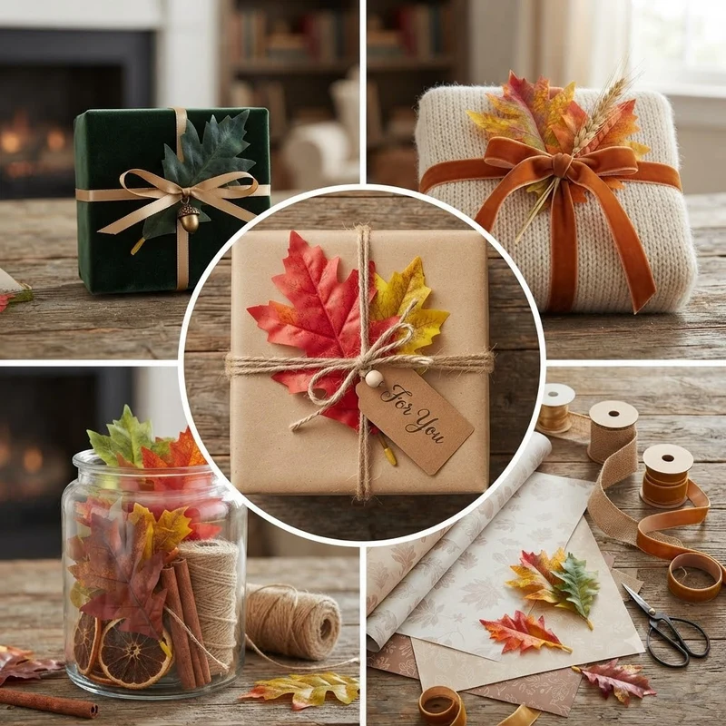 Künstliche Eichenblätter, 14 cm Höhe, 50 Stück pro Packung, für saisonale Dekoration, Hochzeiten, Einzelhandel, Inneneinrichtung