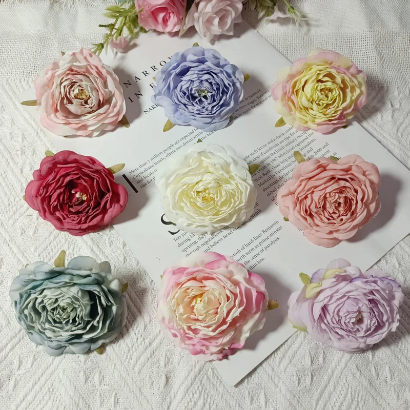3er Set Kamelienblüten 7cm, Täuschend Echte Blütenköpfe für DIY, Hochzeitsdeko, Gestecke & Kränze, Hochwertige Kunstblumen zum Basteln