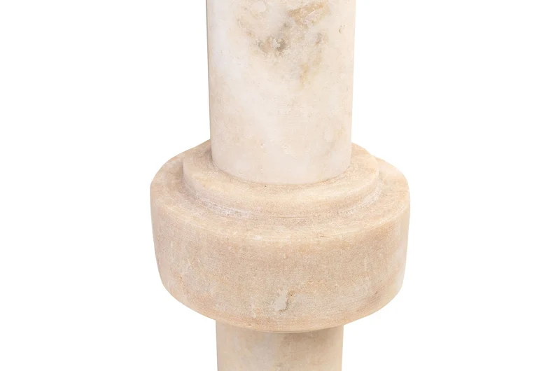 Casa Padrino Luxus Vasen 3er Set Ø 13 x H. 20 / 25 / 31 cm - Drei Vasen aus hochwertigem mattem Onyx - Luxus Deko Accessoires