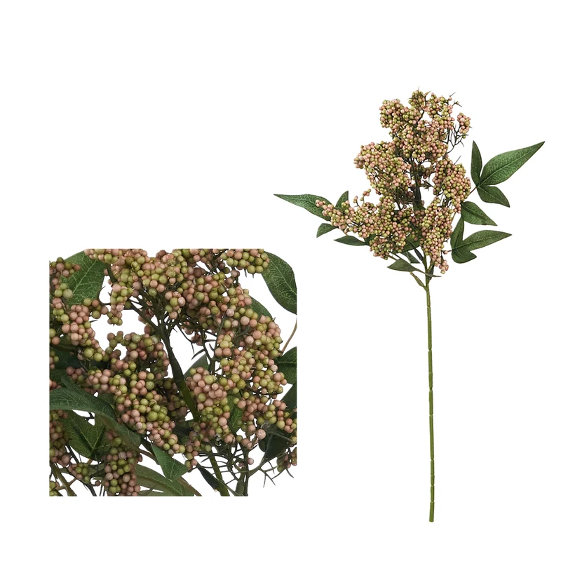 8er Set Künstliche Beeren-Zweige 40 cm, Realistische Deko-Stiele für Vase, DIY-Gestecke, Hochzeitsdeko, Herbst & Ganzjährige Dekoration