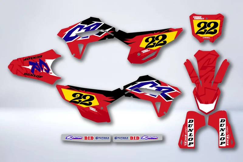 Kit Déco HONDA CRF 250 2022-2024 & CRF 450 2021-2024 - GLAGAR