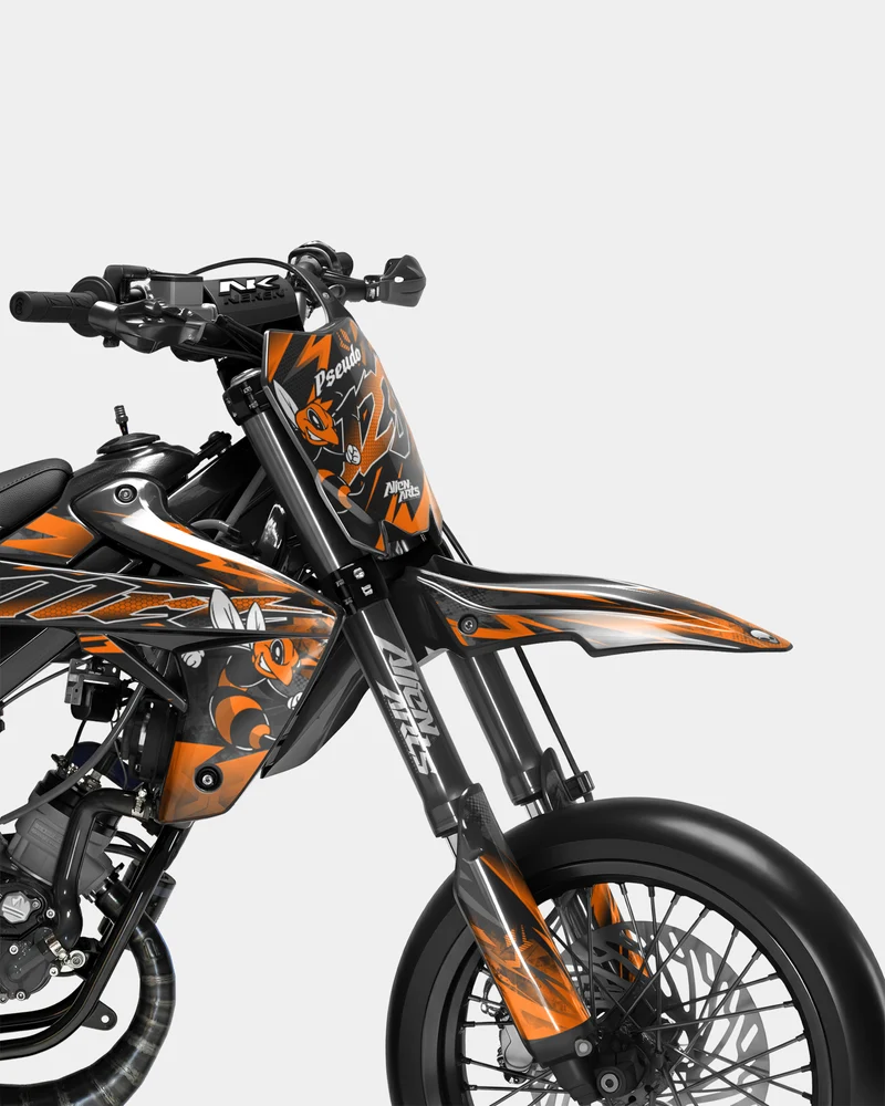 LISSE - Kit deco RIEJU 50cc - Orange
