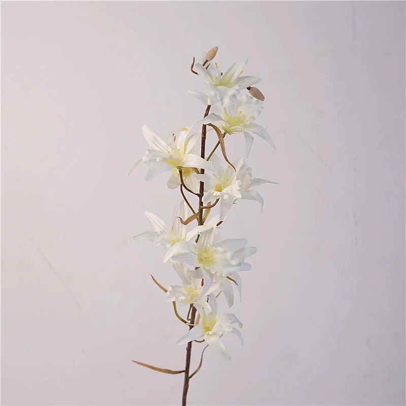 Australische Dendrobium Orchidee, 81 cm, täuschend echt, perfekte Tischdekoration, Zuhause, Hochzeit, Café, Restaurant