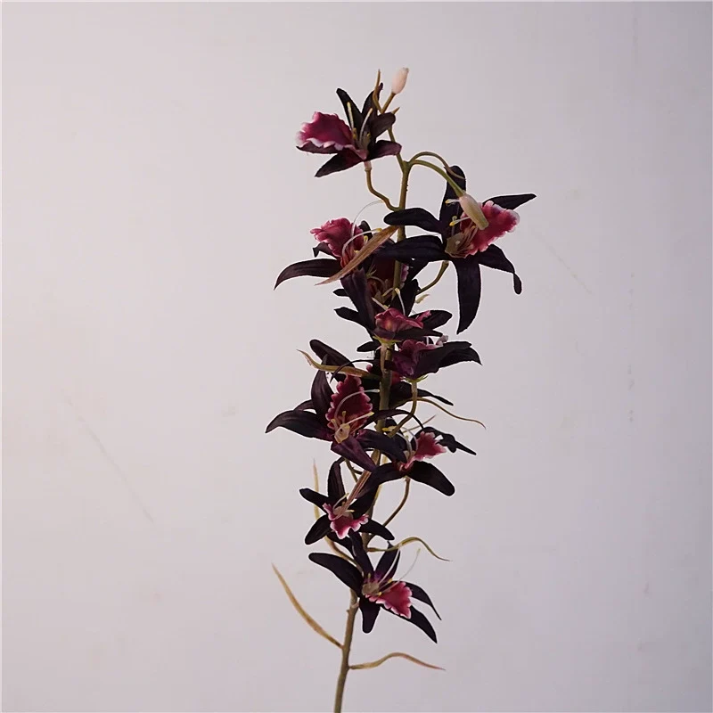 Australische Dendrobium Orchidee, 81 cm, täuschend echt, perfekte Tischdekoration, Zuhause, Hochzeit, Café, Restaurant