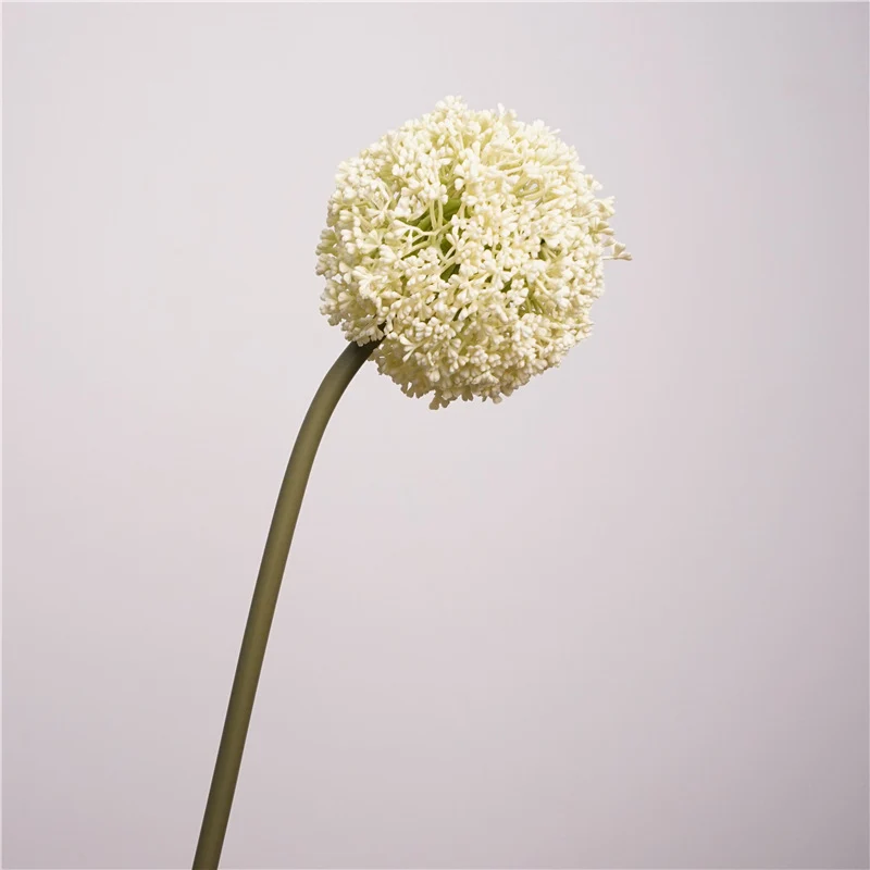 Zierlauch künstlich 75cm, Allium Kunstblume täuschend echt, Dekozweig für Vase, Hochzeit & Gastronomie, hochwertige Alliumkugel