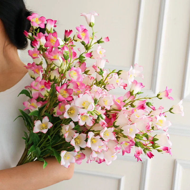 Kunstblumen Windblumen 3er Set, 76 cm hoch – Realistische Seidenblumen für Hochzeit, Tischdeko & Floristik