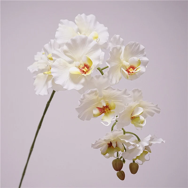 Phalaenopsis Orchidee künstlich 98 cm | 9 Blüten | Real-Touch | Kunstblume für Dekoration, Hochzeit & Floristik