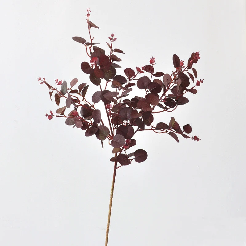 Künstliche Eukalyptus-Zweige, 75 cm, 3er-Set, langlebige Deko für Haushalt und Gewerbe, pflegeleicht, realistisch